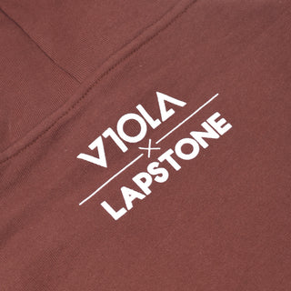 LAPSTONE X VIOLA X IVERSON "SPLIT FACE" HOODIE - BROWN