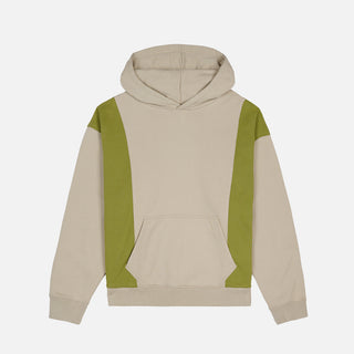 MENDOZA CROPPED HOODED SWEATSHIRT - TAN