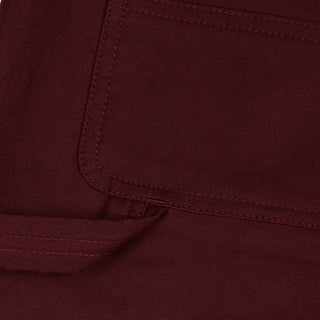 MOLESKIN DOUBLE KNEE PANT - BURGUNDY