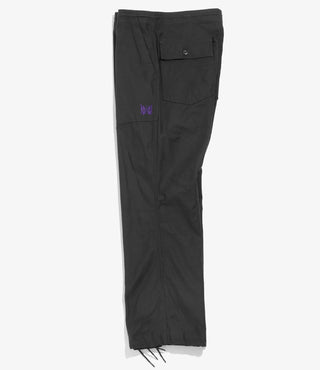 STRING FATIGUE PANT BACK SATEEN - BLACK