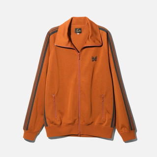 TRACK JACKET POLY SMOOTH - RUST