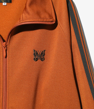 TRACK JACKET POLY SMOOTH - RUST