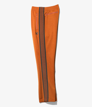 NARROW TRACK PANT POLY SMOOTH - RUST