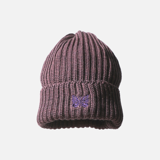 WATCH CAP MERINO WOOL - PLUM