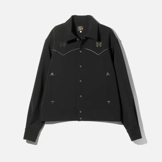 COWBOY PIPING JACKET PE/PU DOUBLE CLOTH - BLACK