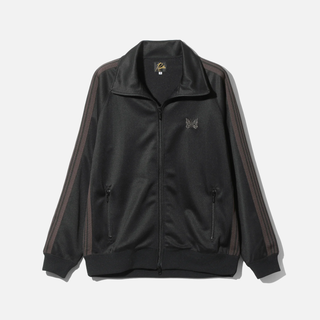 TRACK JACKET POLY SMOOTH - BLACK