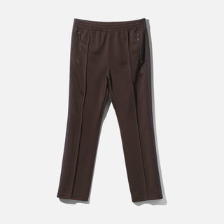 NARROW TRACK PANT POLY SMOOTH - BROWN