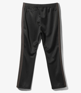 NARROW TRACK PANT POLY SMOOTH - BLACK