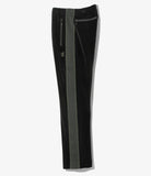 NARROW TRACK PANT VELOUR - BLACK