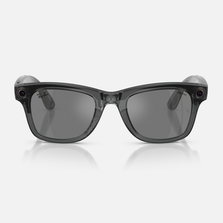 RAY-BAN META X COPERNI - SHINY TRANSPARENT BLACK / GREY MIRROR