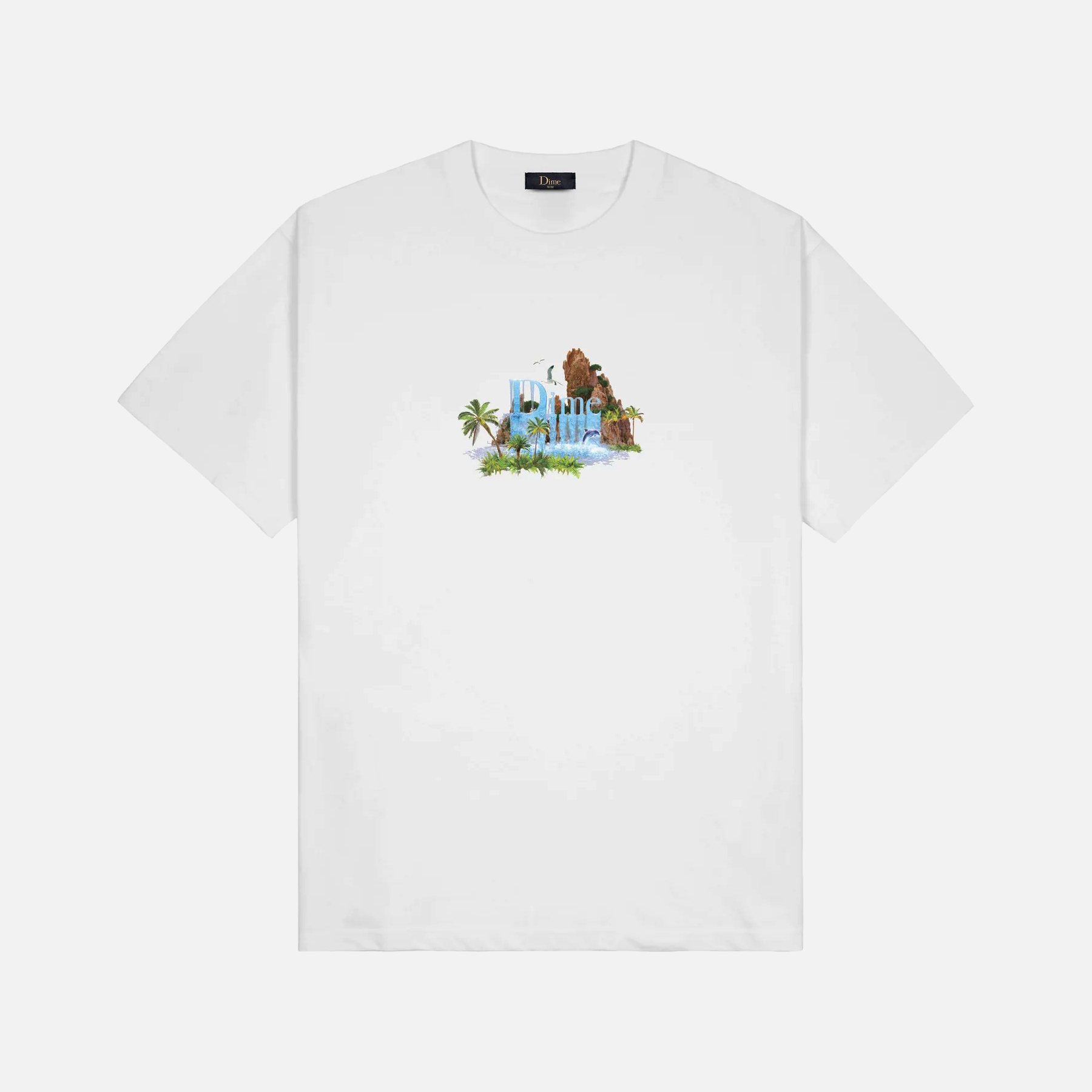 CLASSIC WATERFALL T-SHIRT - WHITE