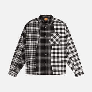 TRIPLE PLAID SHIRT - BLACK