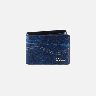 CURSIVE BIFOLD WALLET - INDIGO DENIM