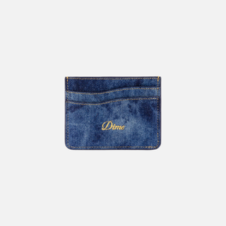 CURSIVE CARDHOLDER - INDIGO DENIM