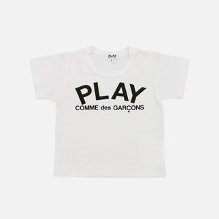 KIDS LOGO TEE - WHITE / BLACK