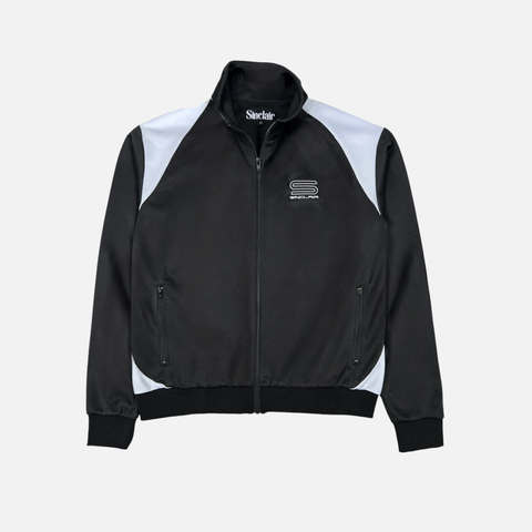 TECH LOGO TRACK JACKET - BLACK / WHITE