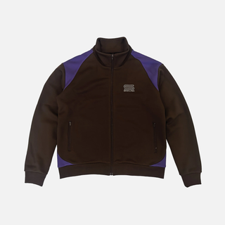 TECH LOGO TRACK JACKET - BROWN / PURPLE