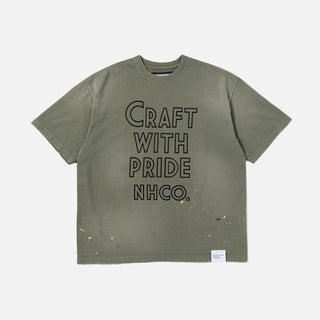 DAMAGE CREWNECK SS - OLIVE DRAB