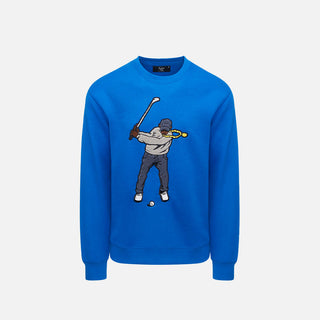 CORE FLEECE CREW SWINGMAN - ROYAL