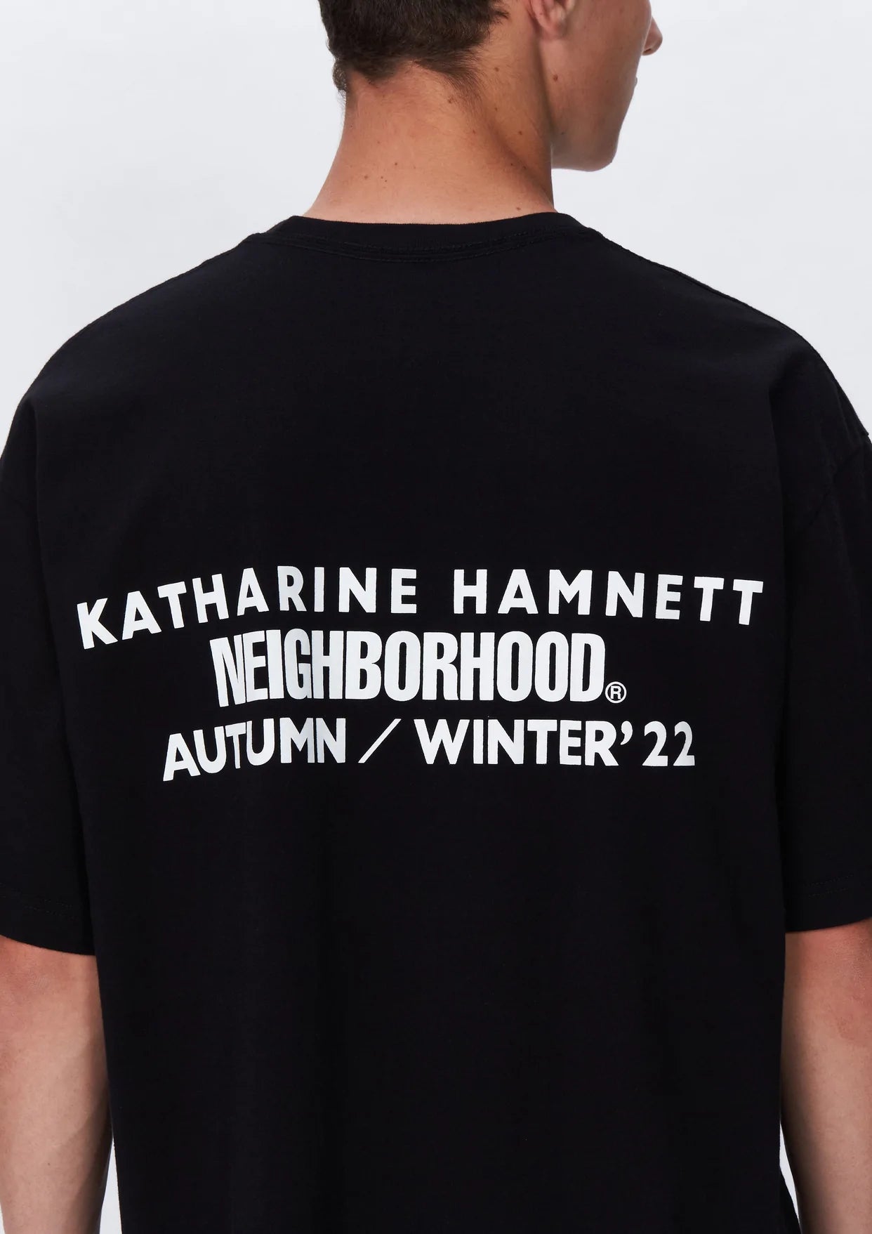 KATHARINE HAMNETT x NEIGHBORHOOD NH.TEE-1 SS.CO - BLACK