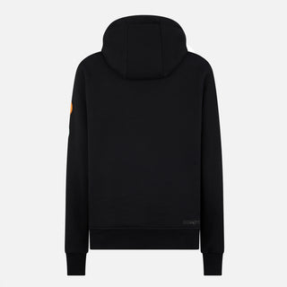 COMPOUND X SAVE THE DUCK "7" HOODIE - BLACK / GREY