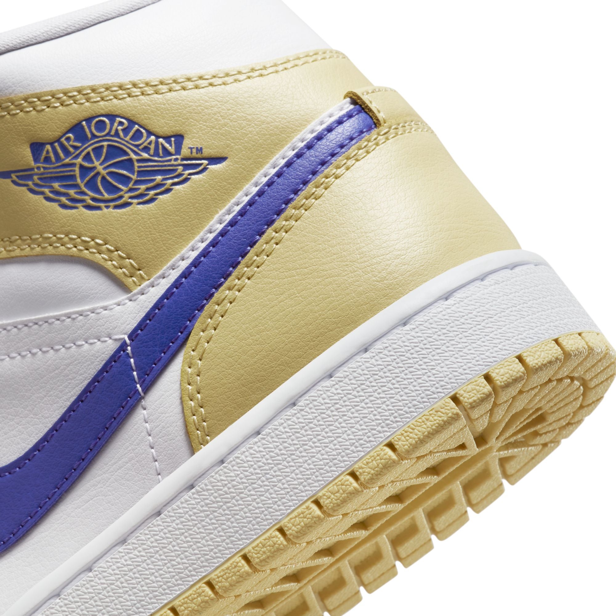 WMNS AIR JORDAN 1 MID - LEMON WASH / WHITE / LAPIS