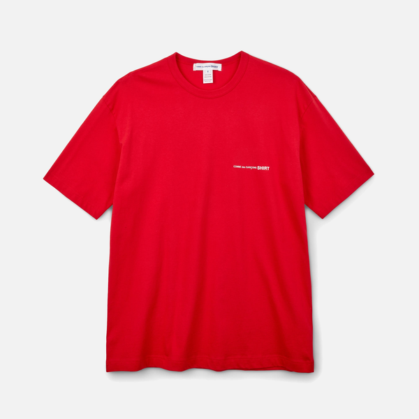 Oversized Logo T-Shirt - RED | lapstoneandhammer.com