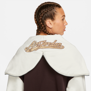 MCR X AIR JORDAN WOMEN`S PULLOVER HOODIE - BROWN BASALT