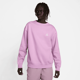 ACG THERMA-FIT FLEECE CREW - RUSH FUCHSIA / SUMMIT WHITE