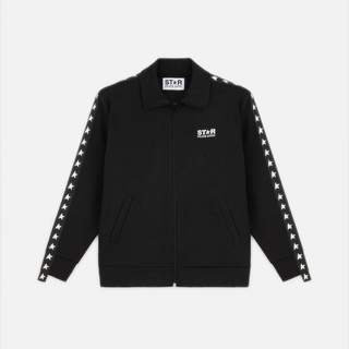 DENIS STAR TRACK JACKET - BLACK / WHITE