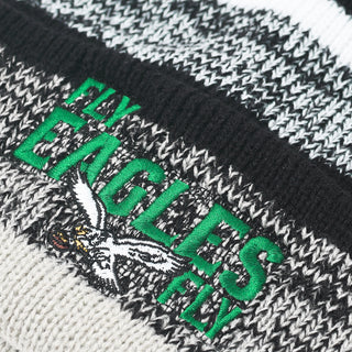 FLY EAGLES FLY NORTHWARD CUFF KNIT HAT - BLACK / WHITE / KELLY GREEN