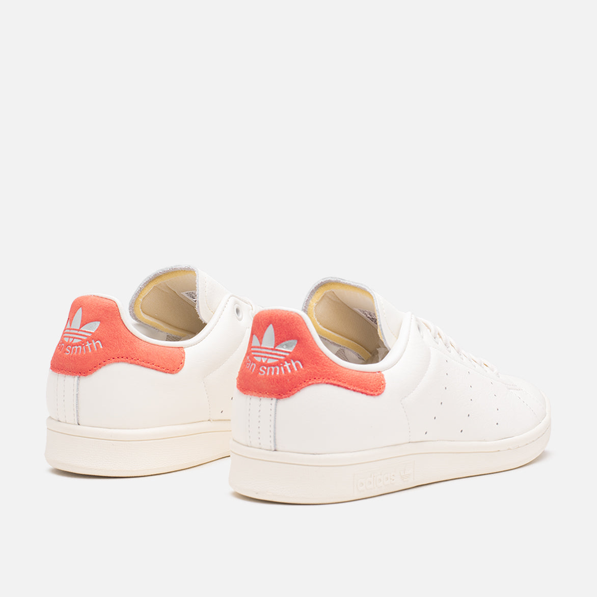 Adidas Stan Smith Shoes - Men's - White / Off White / Preloved Red - 8
