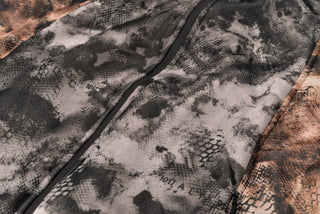 MESH POLAR FLEECE ZIP UP HOODIE - CAMO