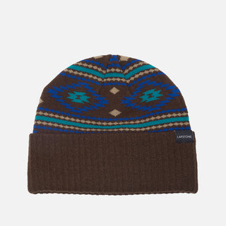 LAPSTONE INTARSIA KNIT BEANIE - BROWN