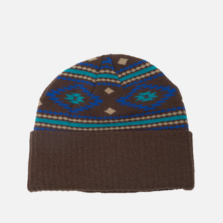 LAPSTONE INTARSIA KNIT BEANIE - BROWN