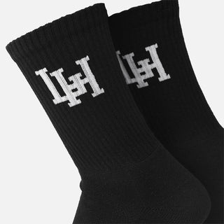 LH INTERLOCK SOCK - BLACK