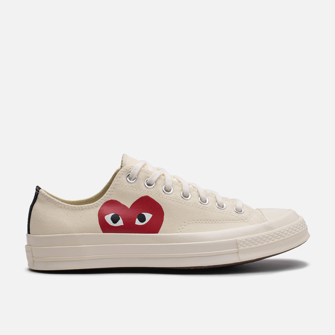CDG PLAY X CONVERSE CHUCK TAYLOR ALL STAR '70 OX - WHITE |  lapstoneandhammer.com