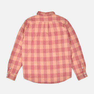 VINTAGE WASH BUFFALO CHECK FLANNEL - RUST