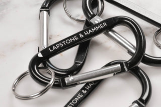 LAPSTONE & HAMMER CARABINER KEYCHAIN - BLACK