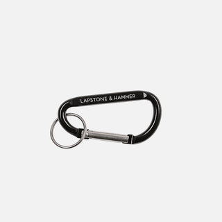 LAPSTONE & HAMMER CARABINER KEYCHAIN - BLACK