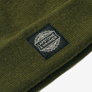 LAPSTONE KNIT BEANIE - OLIVE