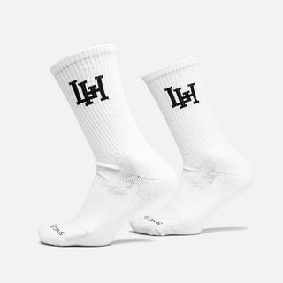 LH INTERLOCK SOCK - WHITE