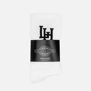 LH INTERLOCK SOCK - WHITE