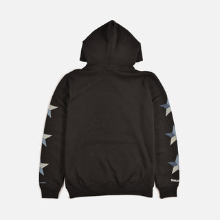 LAPSTONE X M&N DENIM PATCHWORK HOODIE - BLACK