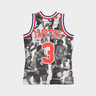 LAPSTONE X M&N ICON COLLAGE 76ERS JERSEY - MULTI