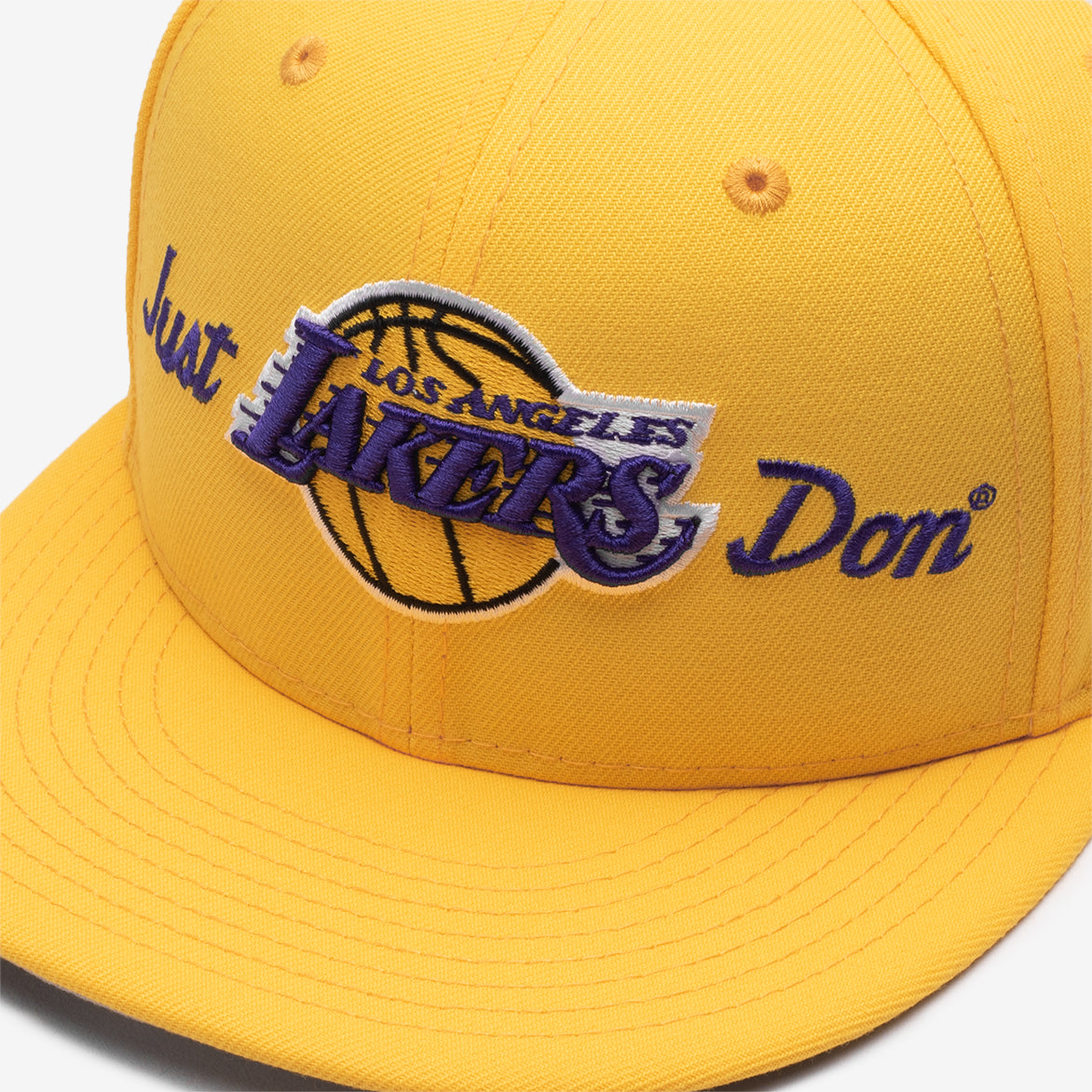 KTZ Just Don La Lakers Fitted Hat in Yellow for Men