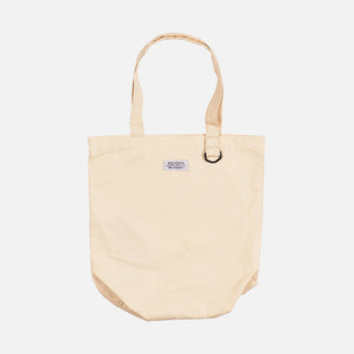 HERITAGE TOTE BAG - NATURAL / FLAT SILVER / BLACK