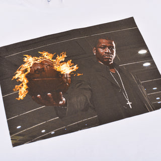 ALLEN IVERSON "FIREBALL" TEE - WHITE