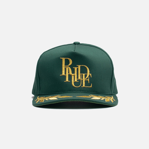 RHUDE PODIUM HAT - GREEN | lapstoneandhammer.com