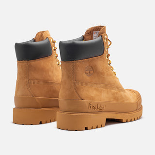 BEE LINE X TIMBERLAND 6" PREMIUM RUBBER-TOE BOOT - WHEAT NUBUCK